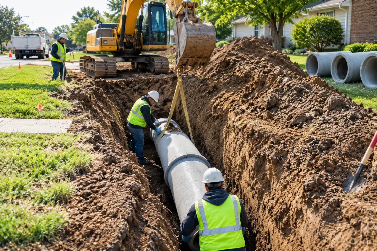sewer line excavation and replacement service in gardena ca